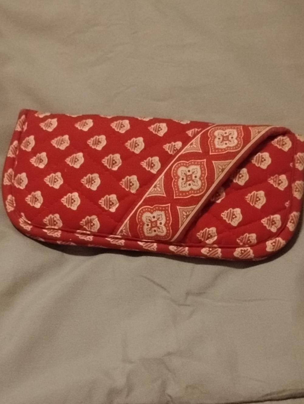 Vera Bradley Red Quilted Eyeglass Case